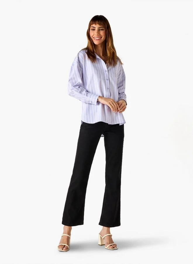 سبلاش فيڤ قميص أكسفورد مقلم بقصة عادية